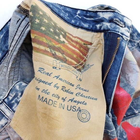 NEW ROBIN'S JEANS Men's Straight Leg Coated Jeans - Picture 7 of 8